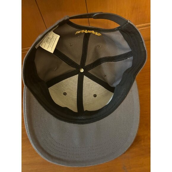 Carhartt Snapback Hat Grey 100% Cotton Adjustable Fit Unisex - Picture 2 of 4